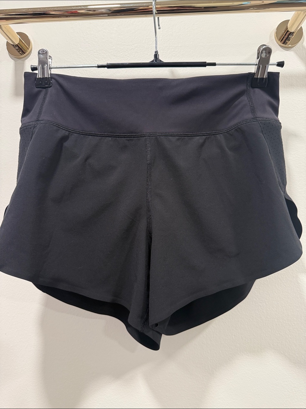 Athleta Black Athletic Shorts with Wide Waistband